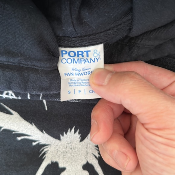 Men’s Deathnote Ryuks Shadow Long sleeve Hoodie Sweatshirt sz S - Picture 3 of 6